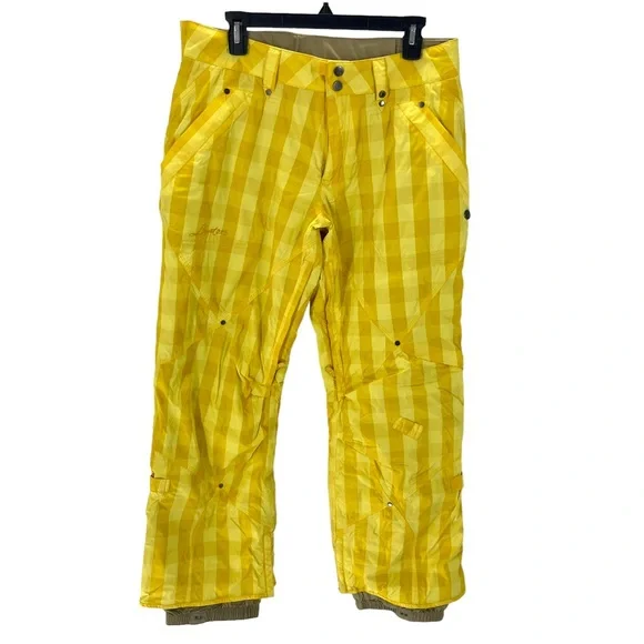 Burton Women’s Ski Snowboard Snow Pants Checkered Size Medium - Picture 6 of 15
